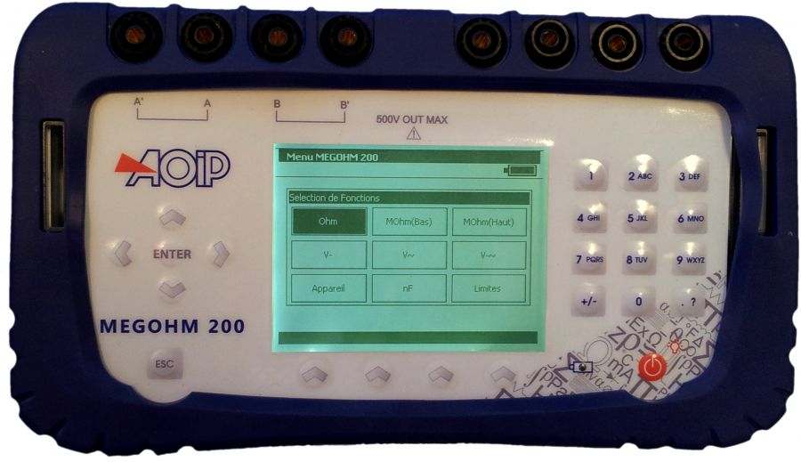 AOIP歐姆表-電信兆歐測量儀MEGOHM 200